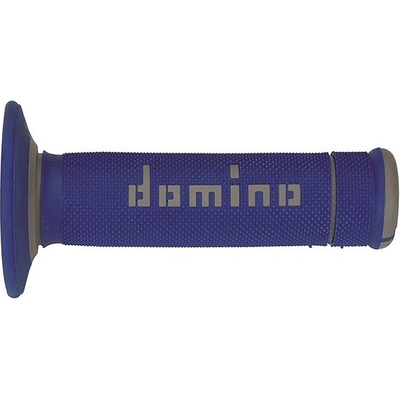 Domino gripy A190 offroad dĺžka 123 + 120 mm, modro-sivé