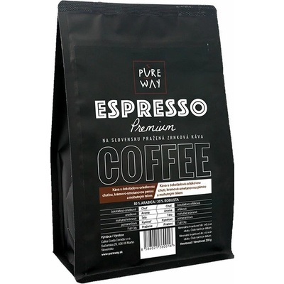 Pure Way Espresso PREMIUM zrnková 200 g