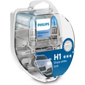 Philips Крушка, фар PHILIPS H1, 12V, 55W, 3700K, 1550lm, 2 бр