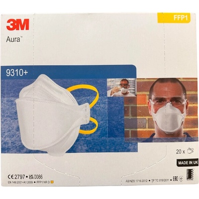 3M 9310+ Aura Filtračná polomaska FFP1 bez ventilu