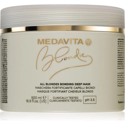Medavita Blondie All Blondes posilujúca maska pre farbené vlasy 500 ml