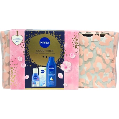 Nivea подаръчен комплект, Дамски, Несесер, 3 продукта, Good Vibes