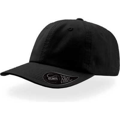 Atlantis Headwear Dad Hat 6 panelová baseballová COT-33403000299 Černá