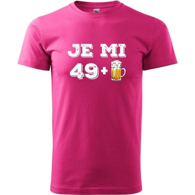 Je mi 50 pivo tričko purpurové