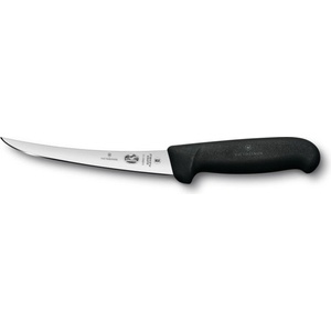 Victorinox Нож за обезкостяване Victorinox Fibrox 5.6663. 15, 15 см, неръждаема стомана, извито острие, черен (5.6663.15)