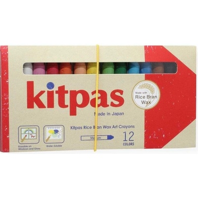 Kitpas voskové pastelky 12 ks