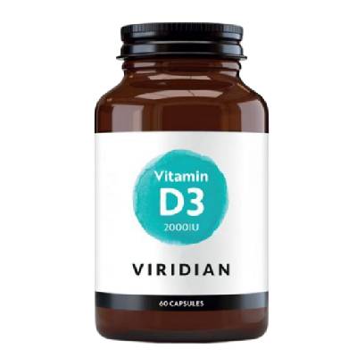 Viridian Vitamin D3 2000IU - 150 kapslí
