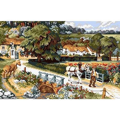 Казанлъшки гоблени Гоблен Някога на село Puppets (Унгарски)