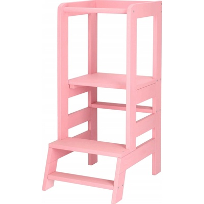 Springos Montessori učiaca veža pre deti ružová SKCH01 PINK