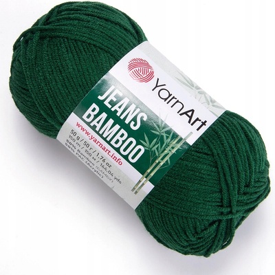 Priadza YarnArt Jeans Bamboo 139 zelená 50 g