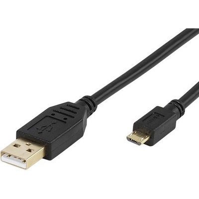 Vivanco Кабел Vivanco - 45217, USB-A/Micro USB, 1.8 m, черен (45217)