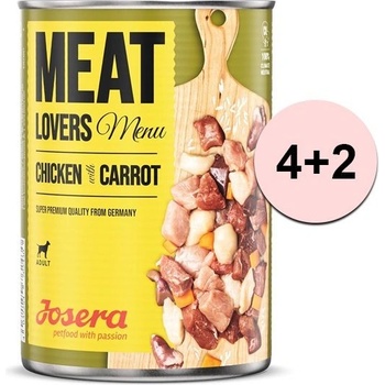 Josera Dog Meat Lovers Menu Chicken with Carrot 6 x 400 g