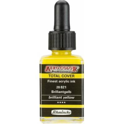 Schmincke Aero Color akrylový atrament Professional Total Cover 28 ml 821 brilantná žltá
