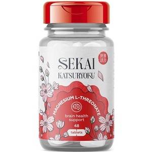 Sekai Katsuryoku Magnesium L-Threonate, 48 таблетки, Sekai Katsuryoku