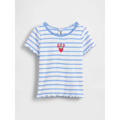 GAP Бебешка ръбеста тениска с лого GAP GAP | Sin | Момичешки | 12-18 месеца