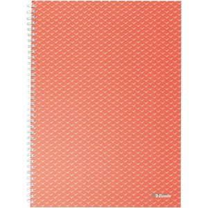 Esselte Colour "Breeze", тетрадка със спирала, A4, карирана, корал (628478)