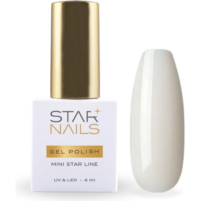 Polish Mini Star Uv Led gel Milton krémovo biely gél lak 003 6 ml
