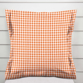 Biante Rebeka RE-006 s lemom oranžovo biela kocka malá 40 x 40 cm