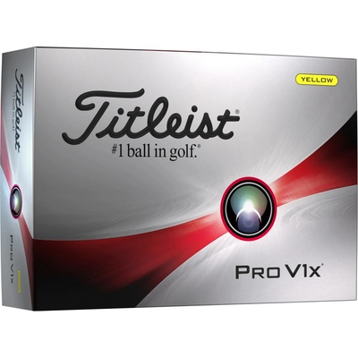 Titleist Pro V1x 2023 žluté 12 ks