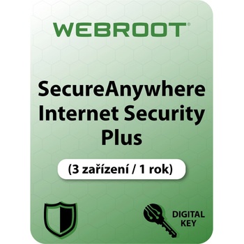 Webroot SecureAnywhere Internet Security Plus EU 3 lic. 1 rok (WSAISP3-1EU)