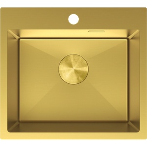 Mexen Solix стоманена мивка с едно отделение 500 x 450 mm, златна - 6402501000-55 (6402501000-55) Мивка за вграждане