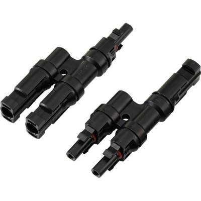 Sada 2-cestných odbočných konektorov pre FV systém čierna TRU COMPONENTS Množstvo: 2 ks