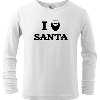 Dobrý triko Dětské vánoční triko Santa Bílá