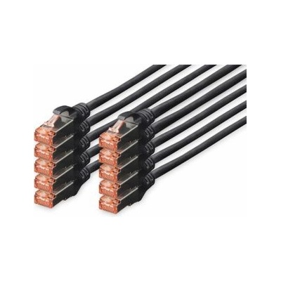 Digitus DK-1644-005-BL-10 Cat6 S/FTP (S-STP), 0,5m, černý