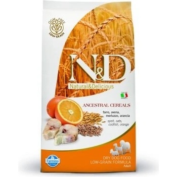 N&D Ancestral Grain Low Grain Dog Adult Codfish & Orange 0,8 kg