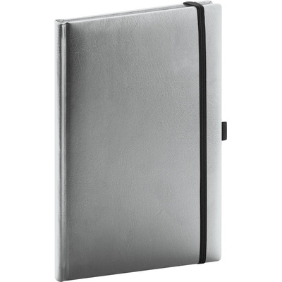 Notes Balacron stříbrný tečkovaný