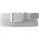 Pánský opasek Alberto Basic Braided Light Grey