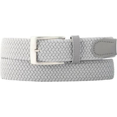 Pánský opasek Alberto Basic Braided Light Grey
