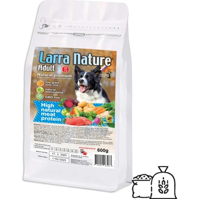 Larra Nature Adult Prémium bravčové & hovädzie & morčacie 0,6 kg