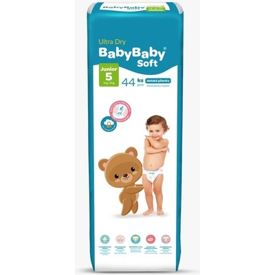 Baby Baby Soft 5 Junior 12-25 kg Ultra dry 44 ks