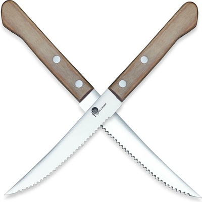 Steakový nôž Dellinger Easy 95 mm - hnedý-strieborný