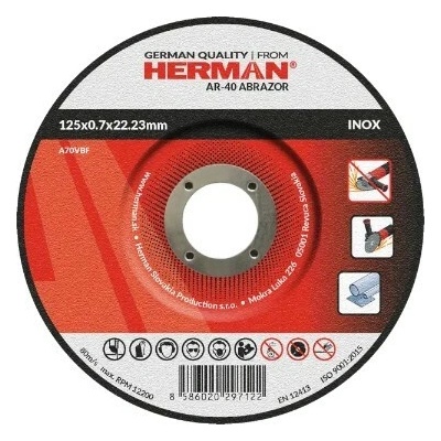 Herman Rezný kotúč 125 x 0,7 mm A70VBF