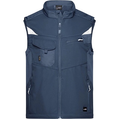 James & Nicholson pánská softshellová vesta JN845 Navy