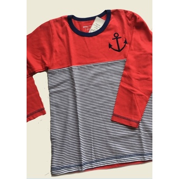Taro dětské pyžamo dětské triko Marine modrá červená