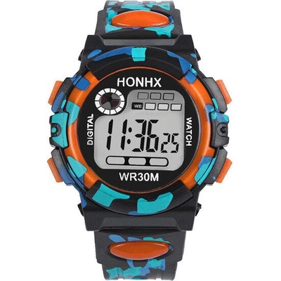 HONHX Детски часовник honhx shock, Дигитален, Оранжев (honhx-62003-orange)