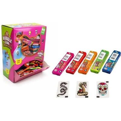 JimmyFox žvýkačka crazy bubble roll + tattoo 16g