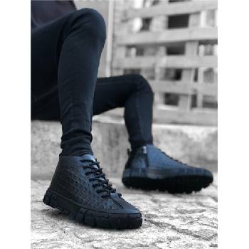 BOA Shoes Мъжки боти от естествена кожа ba0215 - Черни #361667 (361667_Черно)