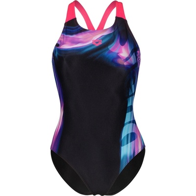 arena Дамски бански костюм Arena Womens Dreamline V Back Swimsuit - Black/Pink