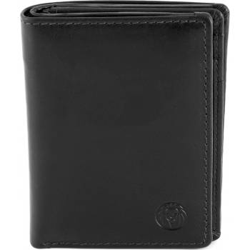 Lucleon Minimalistická černá kožená peněženka Jasper AE6 3 10193