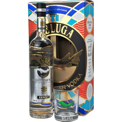 Beluga Noble 40% 0,7 l (darčekové balenie 1 pohár)