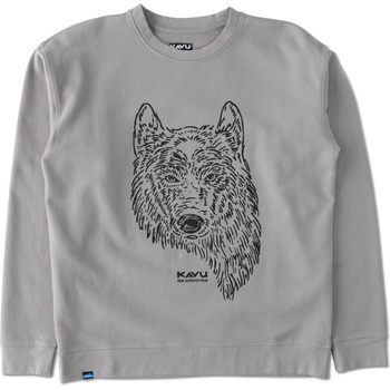 KAVU Мъжки пуловер Kavu Kavu Core Crew Jumper - Grey Wolf (017-4083-0212)