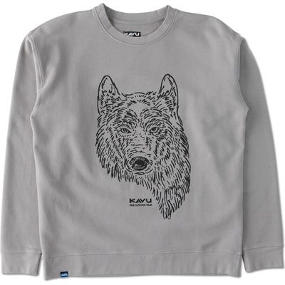 KAVU Мъжки пуловер Kavu Kavu Core Crew Jumper - Grey Wolf (017-4083-0212)