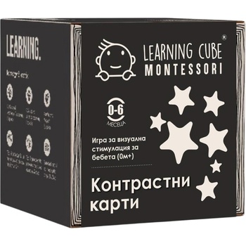 K-Toyz Образователна настолна игра Learning Cube: Контрастни карти - Детска (LC-047)