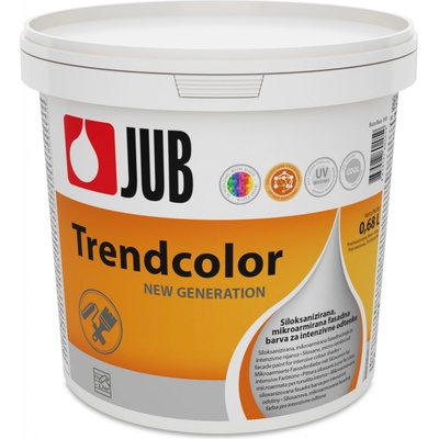 JUB Trendcolor siloxanová mikroarmovaná fasádna farba pre intenzívne odtiene - 1000 0,68 l
