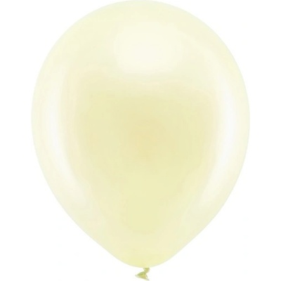 Party Deco Латексови Балони Металик, Крем 30см