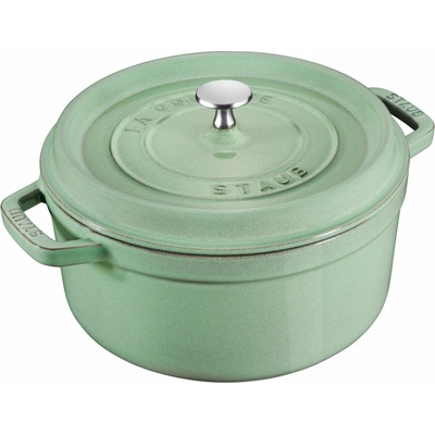 Staub Hrniec STAUB okrúhly 28 cm šalviovo zelený 6,7l